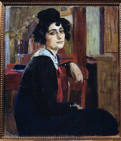 Een Franse vrouw door Alexei Mikhailovich Korin