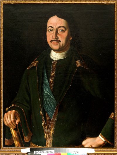 Portret van keizer Peter I de Grote door Alexei Petrovich Antropov