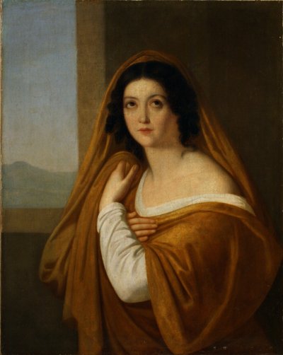 Portret van Prinses Yevdokia Avdotya Ivanovna Golitsyna, geboren Izmaylova, 1810s door Alexei Yegorovich Yegorov