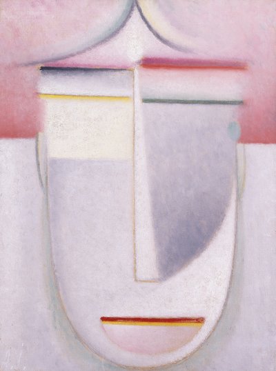Abstract Hoofd: Compositie Nr 2 "Winter", c.1924 door Alexej von Jawlensky