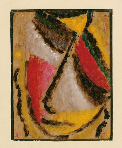 Meditatie, 1934 door Alexej von Jawlensky