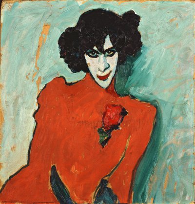 Portret van Alexander Sacharoff door Alexej von Jawlensky