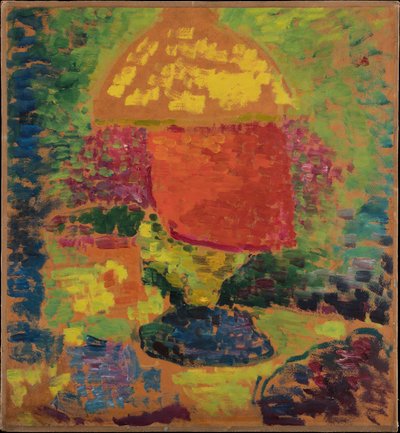 Stilleven met petroleumlamp door Alexej von Jawlensky