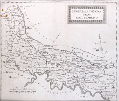Cremona, Lodi, Mantova, Parma en Brescia, Italië - door A door Alexis Hubert Jaillot