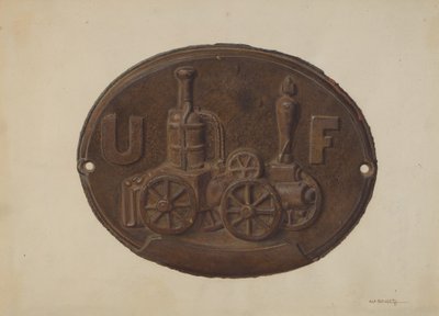 Brandmerk door Alf Bruseth