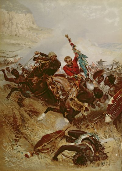 Luitenants Nelville en Coghill redden de Kleuren door Alfred A.B. de Neauville