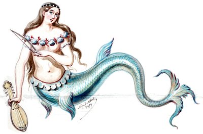 Halévy - La magicienne - kostuummodellen door Alfred Albert - 14. Sirene (geretoucheerd) door Alfred Albert
