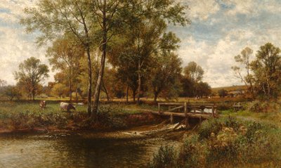 In de weiden, Youngsbury, 1900 door Alfred Augustus Glendening