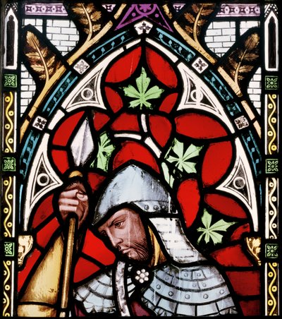 Een soldaat luistert naar Johannes de Doper (detail) door Alfred Bell