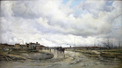 Frans: Les abords du bassin du Lazaret. door Alfred Casile