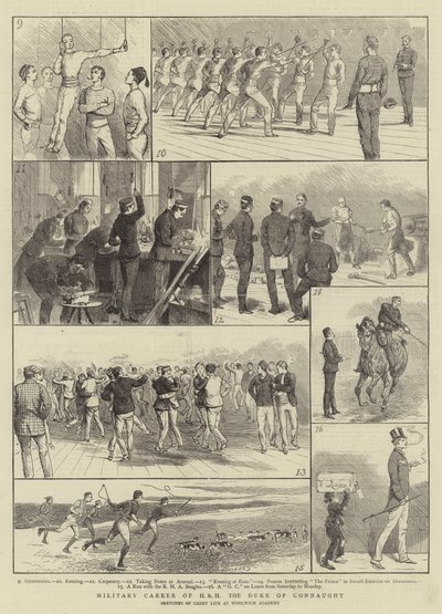 Militaire Carrière van ZKH de Hertog van Connaught door Alfred Chantrey Corbould