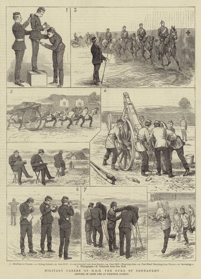 Militaire carrière van ZKH de hertog van Connaught door Alfred Chantrey Corbould