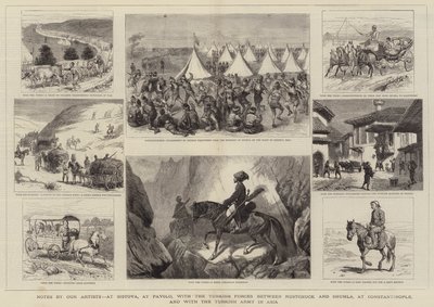 Aantekeningen van onze kunstenaars, bij Sistova, bij Pavolo, met de Turkse troepen tussen Rustchuck en Shumla, in Constantinopel, en met het Turkse leger in Azië door Alfred Chantrey Corbould