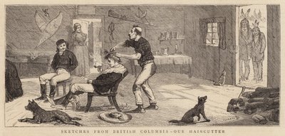 Schetsen uit Brits-Columbia, onze Kapper door Alfred Chantrey Corbould