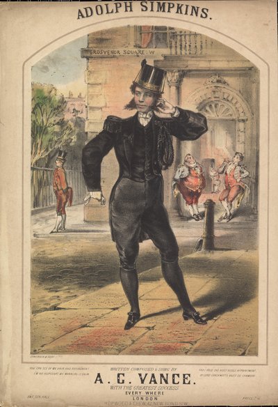 Adolph Simpkins door Alfred Concanen