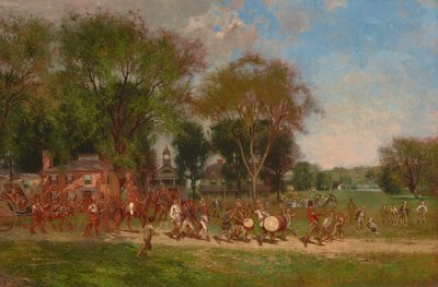 Vierde juli parade 1886 door Alfred Cornelius Howland