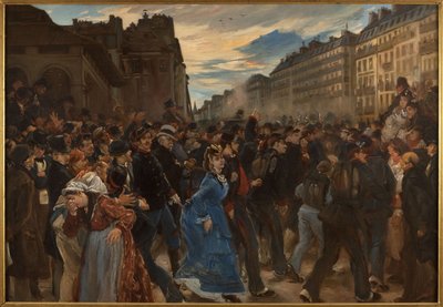 Het vertrek van de mobielen, juli 1870 door Alfred Dehodencq