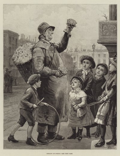 Herauten van de lente door Alfred Edward Emslie