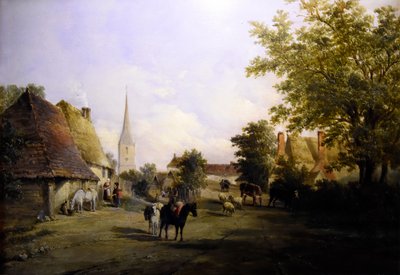 Alfred Vickers (1810-1837) Het dorp Hever - Hever Castle 8-05-2017 11-45-48 door Alfred Gomersal Vickers