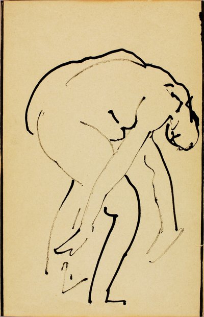 Buigend naakt door Alfred H. Maurer