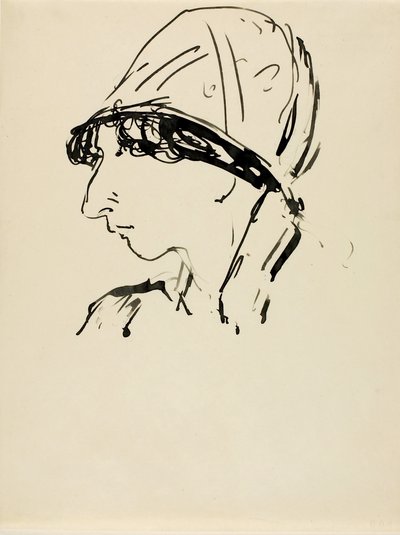 Hoofd van een meisje door Alfred H. Maurer