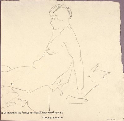 Liggend naakt door Alfred H. Maurer
