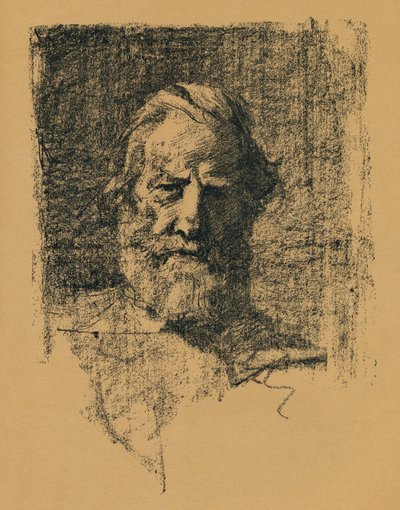 Portretschets, c1895 door Alfred Hartley