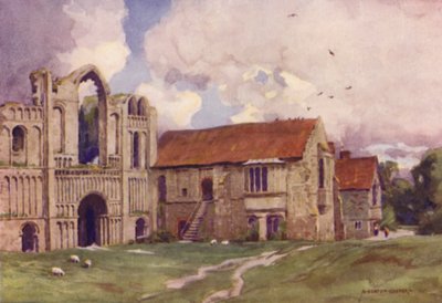 Castleacre Priory, Norfolk door Alfred Heaton Cooper