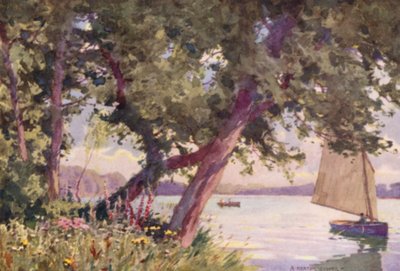 Fritton Meer, Suffolk, Een Zomerochtend door Alfred Heaton Cooper