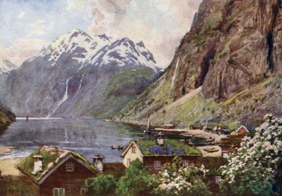 Geirangerfjord door Alfred Heaton Cooper