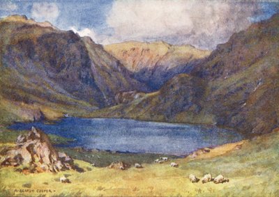 Lake District: Seathwaite Tarn, Duddon Valley door Alfred Heaton Cooper