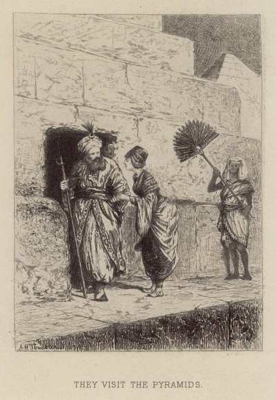 Ze bezoeken de piramides door Alfred Holst Tourrier