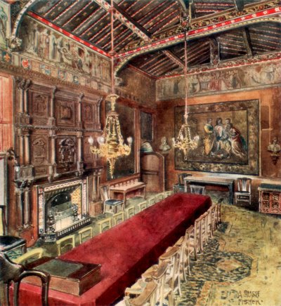 Jerusalem Chamber, Westminster Abbey, 1902 door Alfred Hugh Fisher