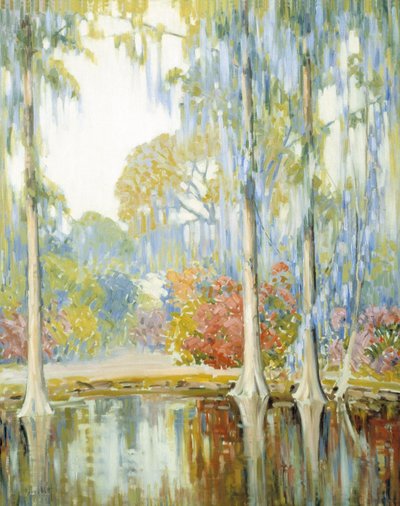 Magnolia tuinen door Alfred Hutty