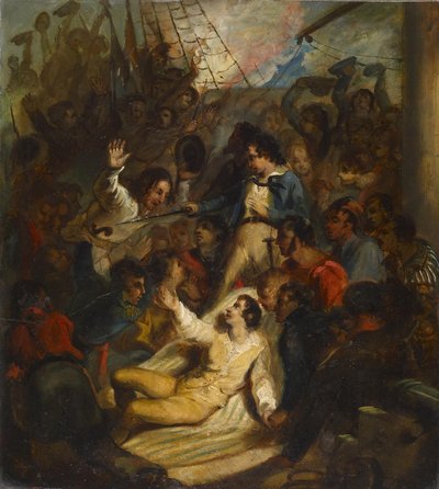 „Geef dat schip niet op!” door Alfred Jacob Miller