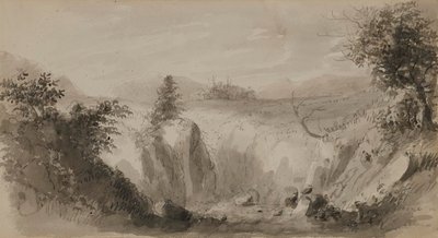 Tafereel in Perthshire, Schotland door Alfred Jacob Miller
