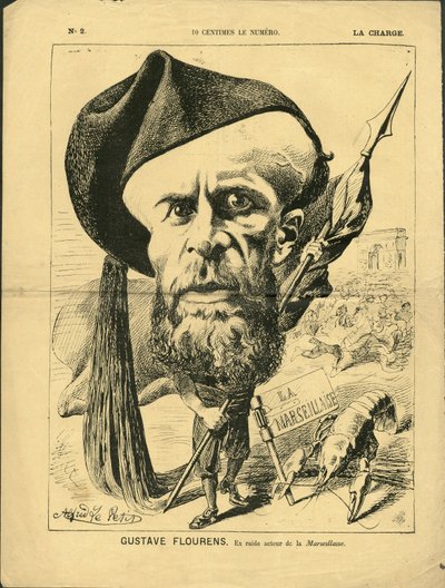 Illustratie door Alfred Le Pete (1841-1909) in La Charge (1870), No. 2 - Flourens Emile door Alfred Le Petit