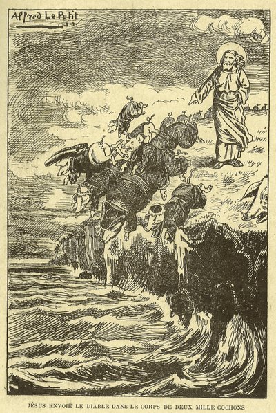 Illustratie van Alfred Le Pete (1841-1909) in Gros-Jean en zijn pastoor door Alfred Le Petit