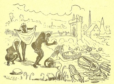 Illustratie van Alfred Le Petit (1841-1909) in Gros-Jean en zijn pastoor door Alfred Le Petit