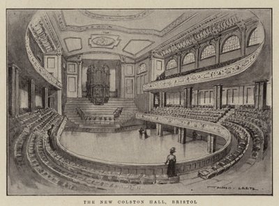 De Nieuwe Colston Hall, Bristol door Alfred Leete