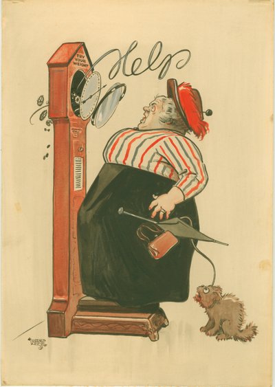 Probeer je gewicht! door Alfred Leete
