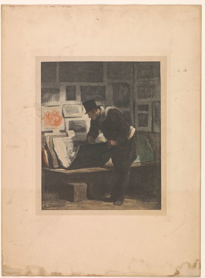 Verzamelaar van prenten door Alfred Prunaire