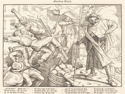 Nog een dodendans V door Alfred Rethel