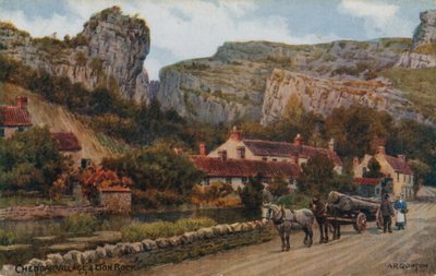 Cheddar Village en Lion Rock door Alfred Robert Quinton