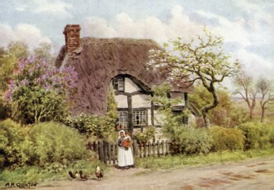 Sering en appelbloesems, Harvington, Worcester door Alfred Robert Quinton