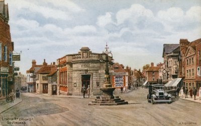 London Road en High Street, Sevenoaks door Alfred Robert Quinton