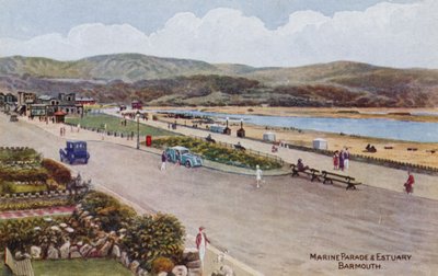 Marine Parade en Estuarium, Barmouth door Alfred Robert Quinton
