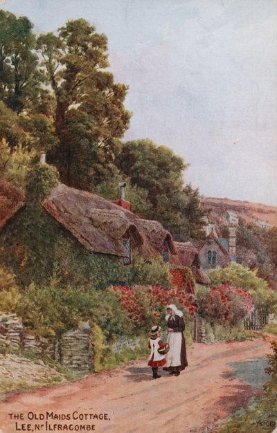Old Maids Cottage, Lee, Ilfracombe door Alfred Robert Quinton