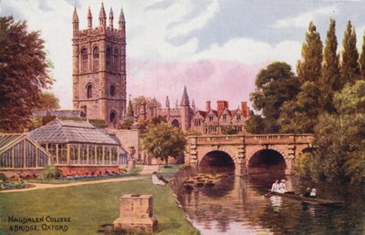 Oxford: Magdalen College en Brug door Alfred Robert Quinton