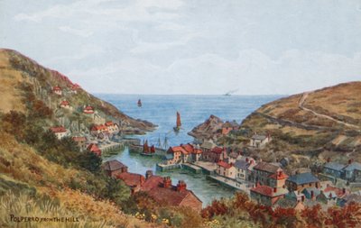 Polperro, vanaf de Heuvel door Alfred Robert Quinton